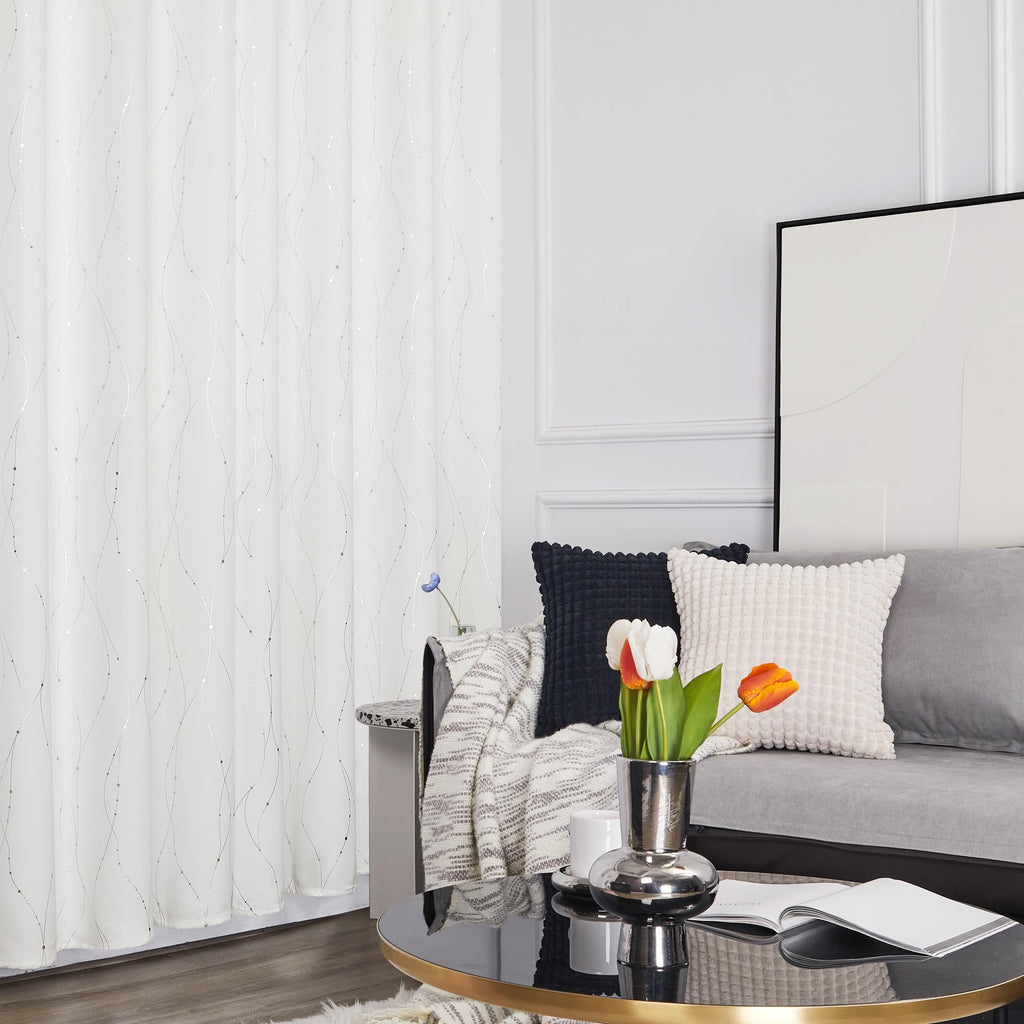 Deconovo Living Room Curtains 84 Inches Long, Blackout Curtains for Bedroom