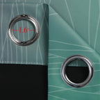 Estelar Textiler Black and Green Ombre Blackout Curtains 108 Inches Long