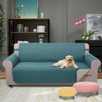 U-NICE HOME Large Sofa Cover Reversible Couch Cover for Dogs, Blue/Beige