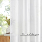 NICETOWN Soft Voile White Sheer Curtains 63 inches Long - Grommet Living Room Curtains Elagant & Airy Breathable Light Filtering Window Treatments for Bedroom, W42 x L63, 2 Panels