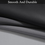 SimpleHome Ombre Room Darkening Curtains for Living Room, Light Blocking Gradient Black to Grey White Thick Thermal Insulated Grommet Window Curtains/Drapes for Bedroom, 2 Panels, 42x84 inches Length