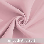 Yakamok Light Blocking Window Blackout Curtains Thermal Insulated Room Darkening Drapes for Bedroom,Solid Grommet Top Window Panels, 38x45 Inch, Pink, One Pair