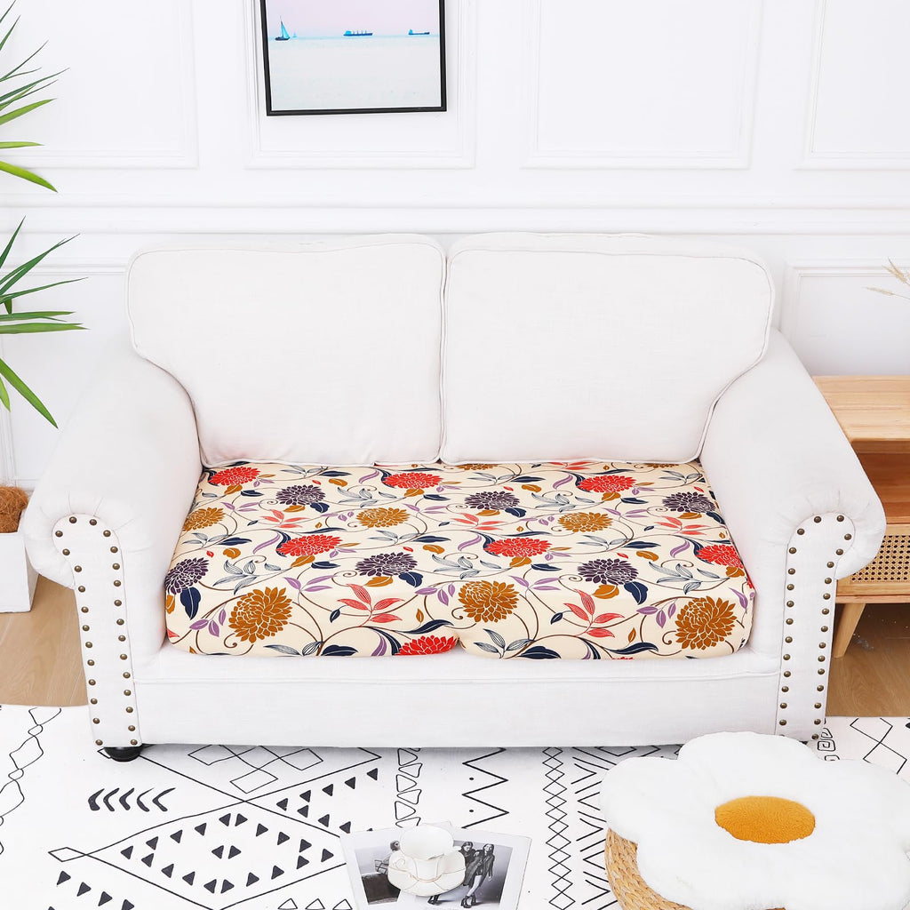 Smiry Printed Couch Cushion Covers, Stretch Couch Covers for Sofa