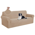 U-NICE HOME Oversized Stretch Couch Cover Slipcover, Camel
