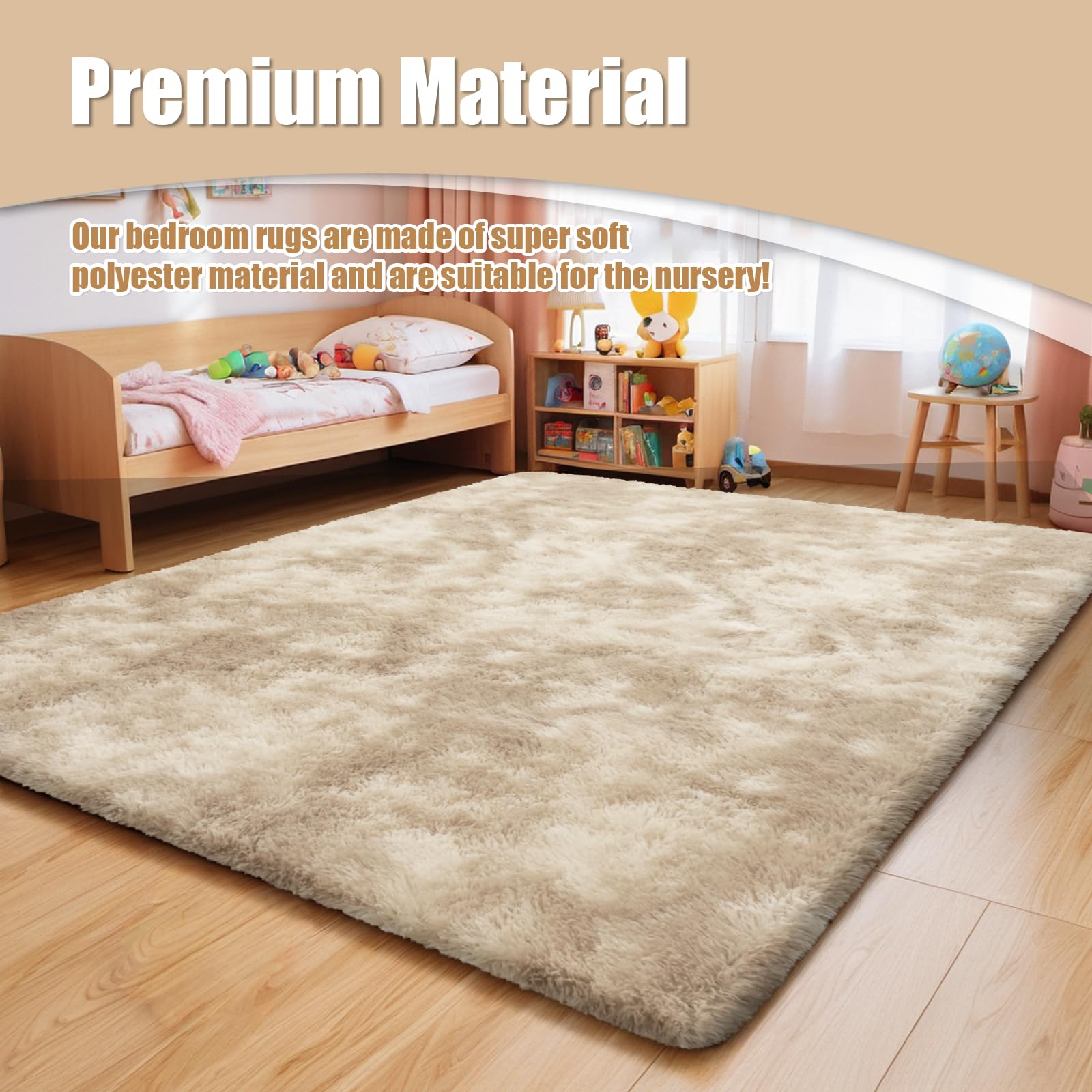 9x12 Fluffy Area Rugs for Living Room Bedroom,Large Fuzzy Shag Area Rug