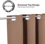 ChrisDowa Room Darkening Curtains for Bedroom and Living Room 63 Inch Long