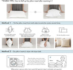 MIULEE Throw Pillow Insert Premium Pillow Stuffer Sham Rectangle for Decorative Cushion Bed Couch Sofa 17x17 Inch