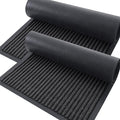OLANLY Front Door Mat Indoor Outdoor Entrance, 2-Pack 47 x 23 Inch, Waterproof Heavy Duty Doormat, Fade Resistant, Low Profile, Easy Clean Patio Porch Welcome Floor Mats for Entry, Charcoal Grey