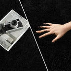 Deerhoo Large Shag Area Rugs 5 x 8, Plush Fuzzy Rugs for Living Room, Black