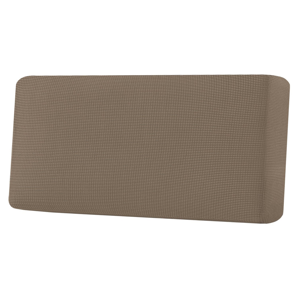 H.VERSAILTEX Super Stretch Individual Seat Cushion Covers Sofa Covers Couch Cushion Covers Slipcover Sets Thick Jacquard Textured Twill Fabric (1 Piece Sofa Cushion Cover, Macchiato)