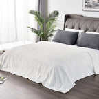 BEDELITE Fleece Blanket King Size – 3D Ribbed Jacquard Soft and Warm Decorative Fuzzy Blankets – Cozy, Fluffy, Plush Lightweight Throw Blankets for Couch, Bed, Sofa(Off White, 108x90 inches)