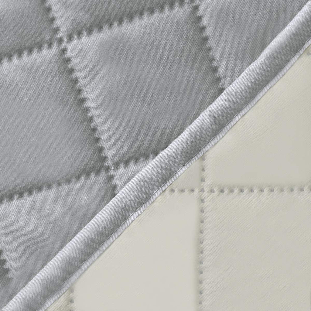 Easy-Going Reversible Couch Cover, 2 Cushion Sofa, Light Gray/Ivory