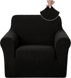U-NICE HOME Recliner Chair Covers Stretch Couch Cover Sofa Cover Sofa Slipcover Furniture Protector for Chair Cover Pet Friendly(Armchair, Black)