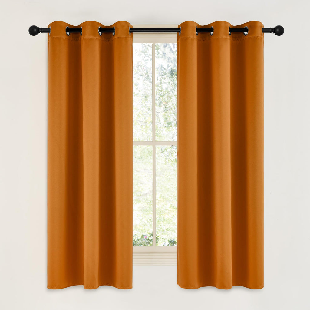 NICETOWN Grey Blackout Curtains for Bedroom 42" Wide x 63" Long 2 Panels