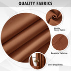 MIULEE Terracotta Blackout Bedroom Curtains Drapes 96 Inch Long 52"x96"