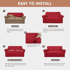 Easy-Going 100% Waterproof Couch Cover, 3 Cushion Couch Slipcover for Sofa