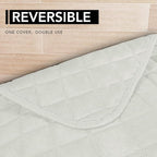 Easy-Going Sectional Couch Covers for Dogs L Shape Sofa Cover Reversible Sofa Slipcover Chaise Lounge Cover Furniture Protector Cover for Pets Dog Cat (42 x 52inches, Ivory/Ivory)