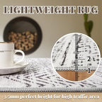 2x6 Washable Hallway Runner Rug - Moroccan Non-Slip Indoor Table Long Runners for Entryway Soft Low Pile Neutral Rugs for Kitchen Waterproof Geometric Carpet for Bedroom Bathroom Laundry 2x6 Grey