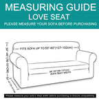 U-NICE HOME Loveseat Cover Stretch Couch Cover Sofa Slipcover, Ivory White