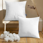 MIULEE Set of 2 Throw Pillow Inserts 20x20 Inches, Nowoven Decorative Pillow Inserts for Living Room (Pack of 2)