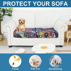 Smiry Printed Couch Cushion Covers, Stretch Couch Covers for Sofa
