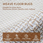 eqivei Kitchen Rugs and Mats Non Skid Washable Set of 2 PCS, Absorbent Runner Rugs for Kitchen, Front of Sink, Kitchen Mats for Floor, 17.3"x 47"+17.3"x 29" (Gray)