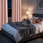 RYB HOME Bedroom Blackout Curtains 80 inches Long, 100% Blackout