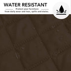 Easy-Going Sectional Couch Covers for Dogs L Shape Sofa Cover Reversible Sofa Slipcover Chaise Lounge Cover Furniture Protector Cover for Pets Dog Cat (42 x 68 inches, Coffee/Coffee)