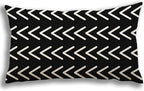 YCOLL Lumbar Pillow Covers 12x20 Set of 4, Modern Sofa Throw Pillow Cover, Decorative Outdoor Linen Fabric Pillow Case for Couch Bed Car, Black