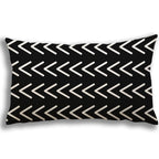 YCOLL Lumbar Pillow Covers 12x20 Set of 4, Modern Sofa Throw Pillow Cover, Decorative Outdoor Linen Fabric Pillow Case for Couch Bed Car, Black