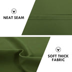 DWCN Olive Green Room Darkening Blackout Curtains - Thermal Insulated Privacy Energy Saving Window Curtain Drapes 42 x 54 inch Length, Set of 2 Bedroom Living Room Curtains