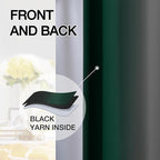SimpleHome Ombre Room Darkening Curtains 84 inches Length for Bedroom,Grommet Gradient Light Blocking Green and Black Gradient Window Curtains for Living Room,2 Panels, 52x84 inches