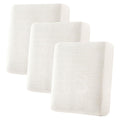 H.VERSAILTEX Super Stretch Individual Seat Cushion Cover Sofa Covers Couch Cushion Covers Slipcover Sets Thick Jacquard Textured Twill Fabric (3 Piece Sofa Cushion Covers, Porcelain White)
