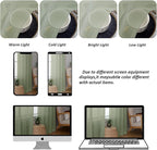 Chyhomenyc Sage Green Sheer Valances for Windows - Light Filtering Small Kitchen Curtains, Rod Pocket Short Top Window Treatment Decor for Living Room Bathroom Basement, 42Wx16L inches, 2 Panels