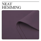 NICETOWN Blackout Curtains for Living Room, Plum, 2 Panels, 42 by 63, Darkening Window Curtain Panels, Easy-Care Solid Thermal Insulated Draperies/Drapes for Daughter Room