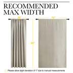 NICETOWN 2 Panels Blackout Curtains, Rod Pocket Thermal Insulated Drapess for Bedroom, Privacy Protection Easy-Care Heavy Duty Curtains for Living Room/Dining Room, W70 x L95 inches, Natural