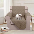 U-NICE HOME Reversible Recliner Chair Covers, Taupe