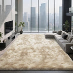 Shag Area Rugs for Bedroom Living Room,4X6 Ultra Soft Fluffy Area Rugs for Dorm, Indoor Carpet Nursery Rugs for Kids Room Home Decor,Camel