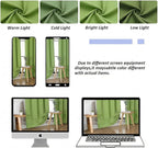 Simplebrand Ava Lime Short Blackout Curtains for Bedroom 54 Inches Long 2 Panels Set, Solid Thermal Insulated, Energy Saving Window Treatment Curtains Blackout Drapes, W40 x L54 Inch