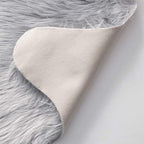 MIULEE Luxury Super Soft Fluffy Area Rug Faux Fur Sheepskin Rug Decorative Plush Shaggy Carpet for Bedside Sofa Floor Nursery 3 x 5 Feet, Grey