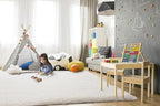 TWINNIS Super Soft Shaggy Rugs Fluffy Carpets 10x14 Feet, Indoor Modern Plush Area Rugs for Living Room Bedroom Kids Room Nursery Home Decor, Upgrade Anti-Skid Fuzzy Rug, Cream White