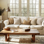 MIULEE Decorative Throw Pillow Covers for Couch 18x18 Inch Brown 2 Pack