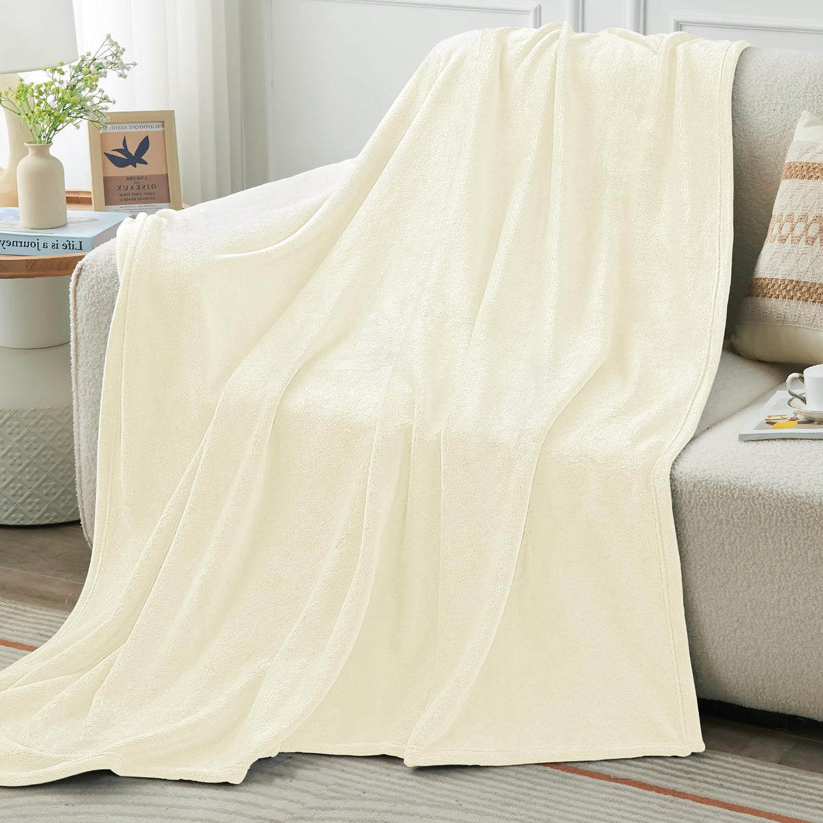 KMUSET Brown Throw Blanket Twin Size - Warm Cozy Soft Lightweight Blankets All Seasons Suitable 60 x 80 inches