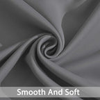 Yakamok Wide Thermal Blackout Patio Door Curtain Panel, Sliding Door Insulated Grommet Curtains, Extra Wide Curtains for Sliding Glass Door, Grey, W70 x L84, 1 Panel