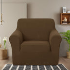 U-NICE HOME Stretch Recliner Chair Cover Armchair Slipcover, Brown