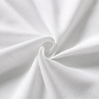 Nanspring White Semi Sheer Linen Curtains 72 inch Length for Living Room Back Tab Rod Pocket Modern Farmhouse Coastal Decor White Cotton Textured Gauze Curtains for Dining Room Office 38x72