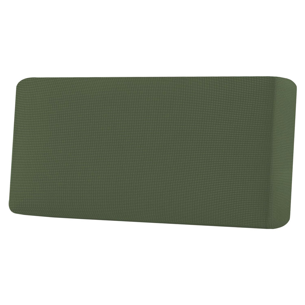 H.VERSAILTEX Super Stretch Individual Seat Cushion Covers Sofa Covers Couch Cushion Covers Slipcover Sets Thick Jacquard Textured Twill Fabric (1 Piece Sofa Cushion Cover, Bronze Green)