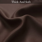 SimpleHome Ombre Gradient Brown White to Gray Curtains for Bedroom, 52Wx63L