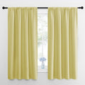 NICETOWN RV Blackout Curtains for Camper Windows, Paler Yellow, 29" Wide by 50" Long, 2 PCs, Short Blackout Curtains & Drapes, Thermal Insulated Blackout Curtain Panels for Kids Room, Play Room