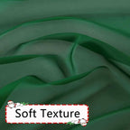 SpaceDresser Foliage Green Sheer Curtains 4 Panels Rod Pocket Semi-Sheer Curtain 90 Inches Long Light Filtering Voile Window Drapes for Bedroom Living Room Kitchen, Each 52W x 90L